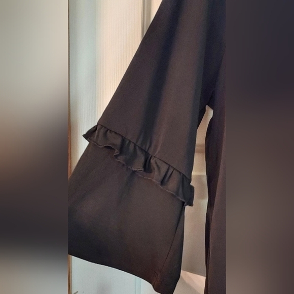 Nwt - Fashque Ruffle 3/4 Sleeve Tunic Top Size L. - Picture 6 of 6